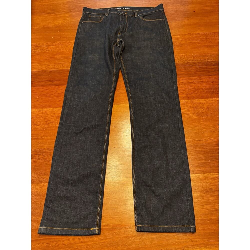 Mott & Bow Slim Jeans Dark Blue Denim 32 X 32 - Picture 2 of 10